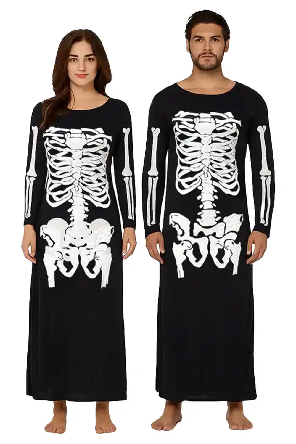 WickedFun Adult Skeleton Tube Costume Dress