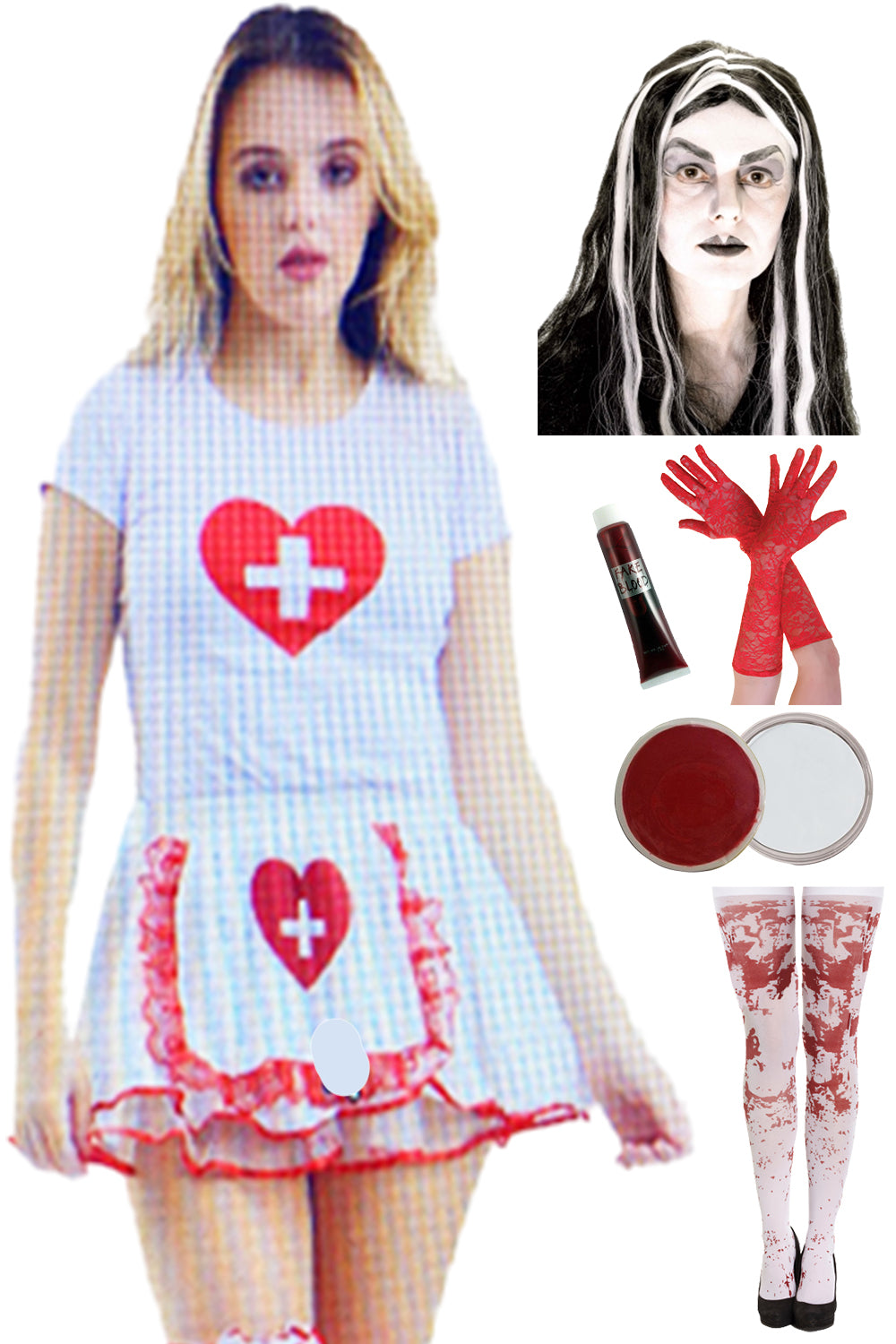 Halloween Horror Nurse 8 Pcs Set