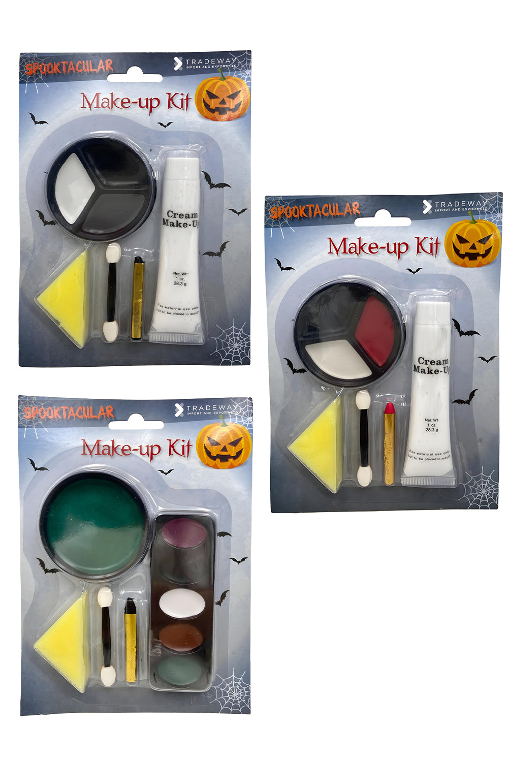 Halloween Makeup Kit – Vampire, Zombie & Witch Looks