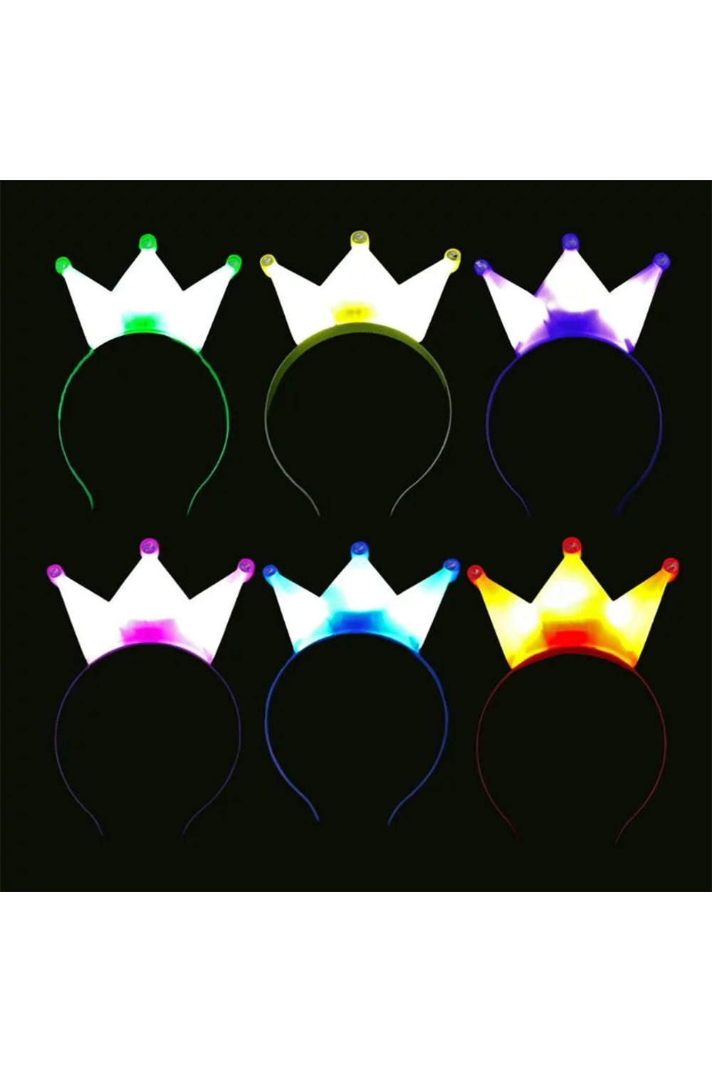 Flashing Princess Crown Headband – Glow Party Fun