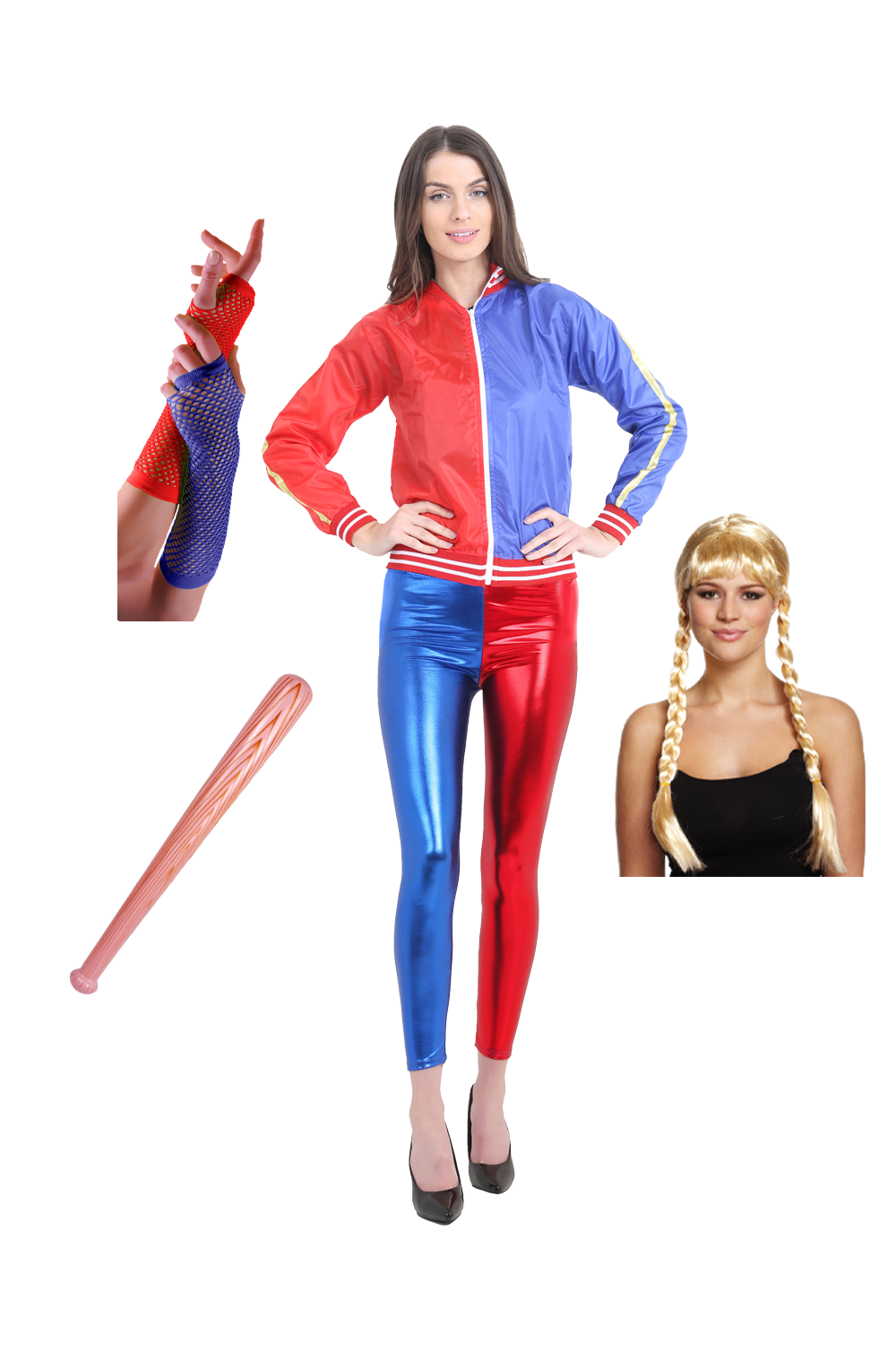 Women Super Villain 5-Piece Costume Set